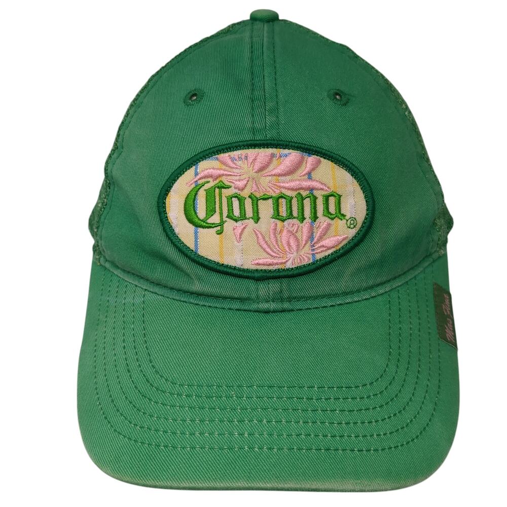 Corona Hecho En Mexico Trucker Hat Green One Size Adjustable Mesh Back Anoma